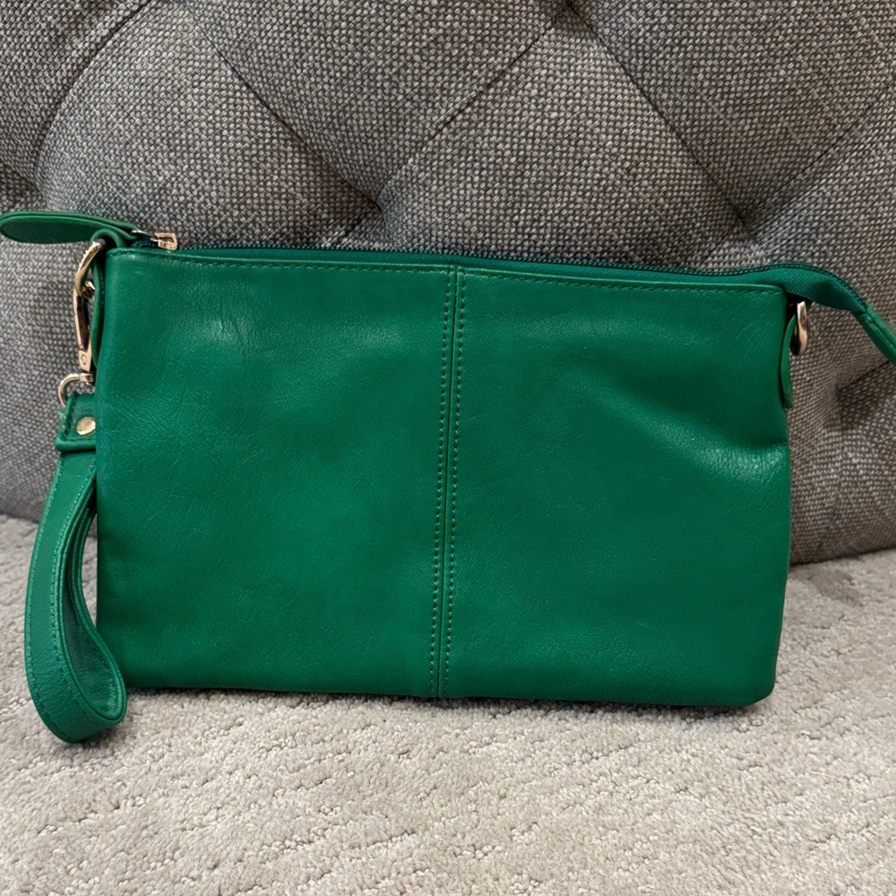 Charming Charlie Vibrant Green Wristlet